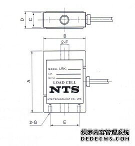 日本NTS  LRK-500N稱重傳感器的產品尺寸